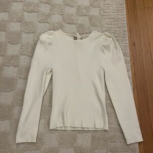 Puff Shoulder Women's Sweater Top